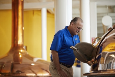 Staff Checking beer